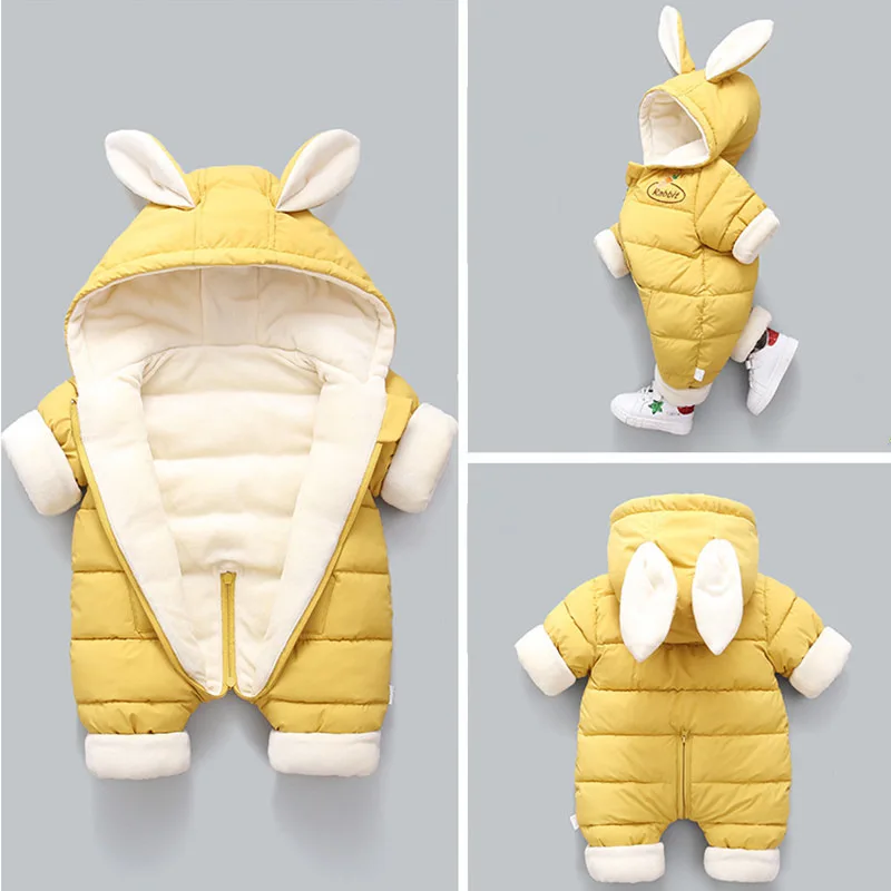 Nuova primavera inverno generale per bambini neonato addensato vestiti per bambini mantello con cappuccio cartone animato cappotto per bambini ragazzi ragazze tuta pagliaccetto 1