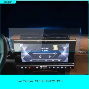 Auto In Vetro Temperato Per Citroen DS7 2018-2020 12.3 Pollici Touch Screen Pellicola Adesivo Protettiva di Navigazione GPS Accessori Auto 1