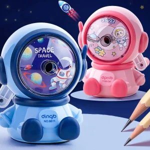 Temperamatite per cartoni animati astronauta Temperamatite manuale a mano Materiale scolastico Kawaii Cancelleria carina Regalo per studenti per il rientro a scuola 1
