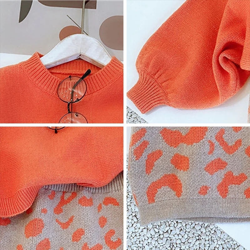 Orso Leader Vestiti Per Ragazze Set di Autunno di Nuovo Modo del Capretto Maglione Top Con gonna Abito di Moda 2pcs Abiti eleganti Per 2-6 anni 6