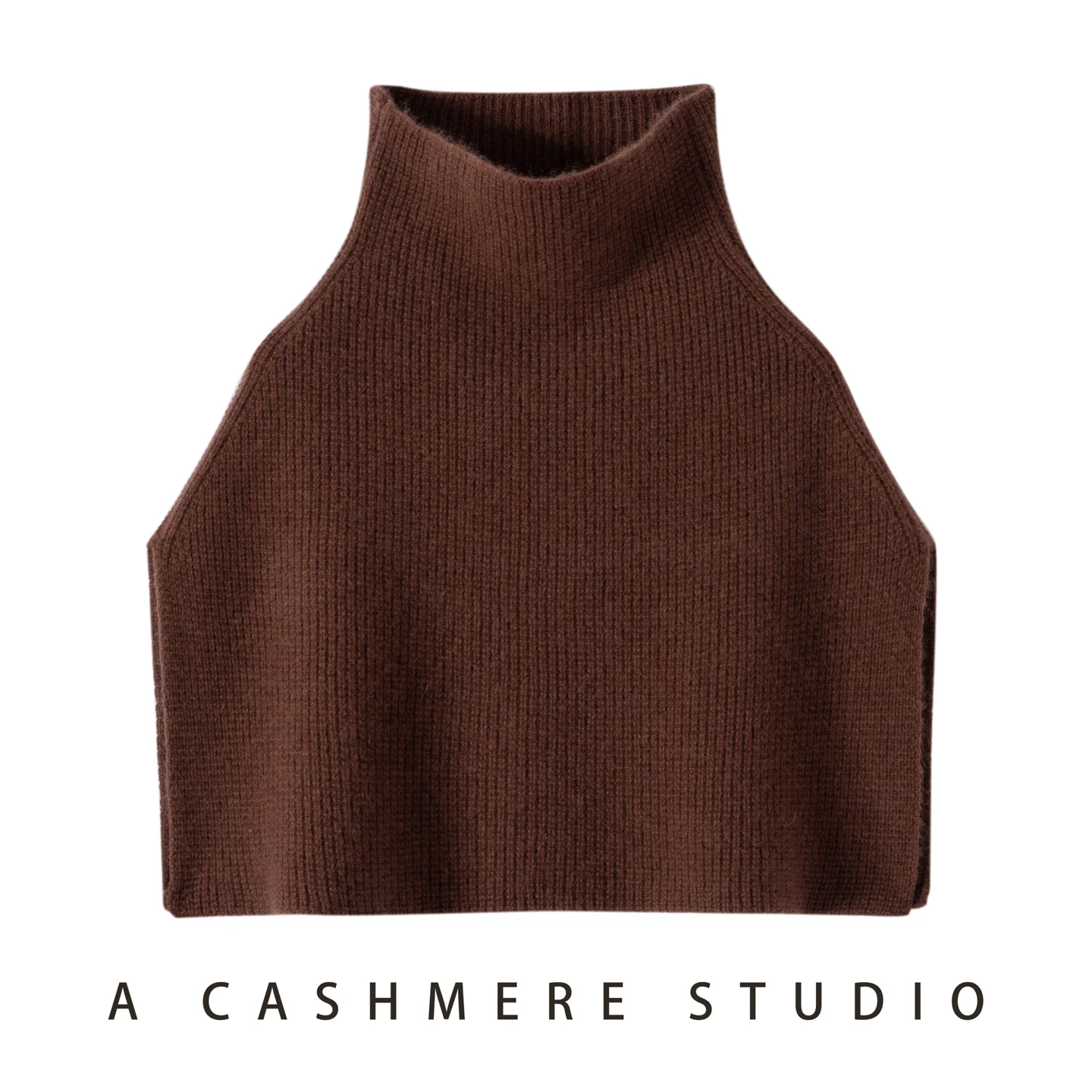 Scialle invernale in cashmere 100% da donna, strato esterno spesso, colletto finto, maglione a collo alto, copertura del mantello, sciarpa lavorata a maglia, protezione delle spalle, 6
