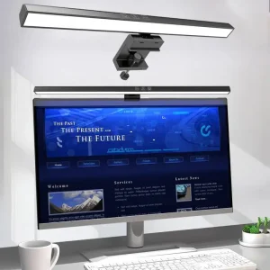 Lampada da scrivania Eye-Care 30C/50cm LED Computer PC Monitor Schermo Barra luminosa Dimmerazione continua Lettura Lampada da tavolo sospesa alimentata tramite USB 1