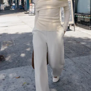 Pantaloni sportivi casual autunnali e invernali in stile europeo e americano più pantaloni lunghi larghi dritti da donna 1