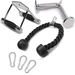 Set di accessori per tirare la corda a doppia testa Maniglie per attrezzature per l'allenamento della forza da palestra Accessori per attrezzature da palestra per uccelli grandi 1