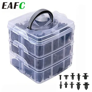 620 pz/scatola Auto Clip di Fissaggio Misto Carrozzeria Push Fermo Spille Rivetto Paraurti Porta Pannello di Rivestimento Fermo Kit di Fissaggio 1