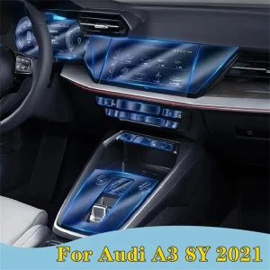 Porta auto Console centrale Media Cruscotto Navigazione TPU Pellicola protettiva antigraffio Accessori interni auto per Audi A3 8Y 2021 1