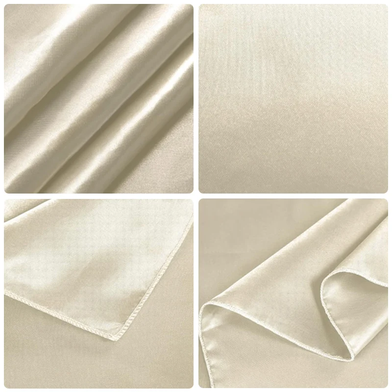 Tovaglia rettangolare in raso Tovaglia per matrimonio bianca per Natale Baby Shower Eventi di compleanno Banchetto Decorazioni per il tavolo da pranzo per la casa 3