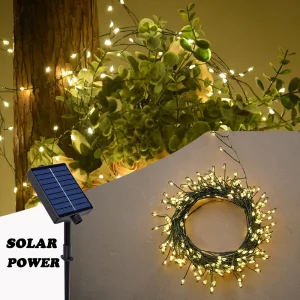 Cluster Solar String Lights 36M 1000 LED Outdoor Backyard Fairy Lights String Lamp Party Garden decorativo per matrimonio natale 1