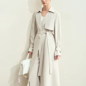 Amii Minimalismo Trench Coat per le donne 2025 Autunno Nuova qualità Moda Lungo Streetwear Donna Impiombato Capispalla allentato 12443048 1
