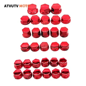 30Pcs parti Decorative della vite del coperchio della testa di modifica del motociclo per Yamaha Kawasaki Honda Nuts Styling Cover 14mm 12mm 10mm 8mm 1