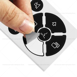 Adesivi per riparazione pulsanti interruttore volante nero per modelli Mercedes-Benz CEG 2007-2014 Accessorio per auto antipolvere antigraffio 1