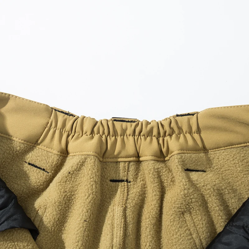 Pantaloni in pile autunno inverno da uomo impermeabili escursionismo campeggio arrampicata cargo pantaloni casual tattici militari softshell elastici 6