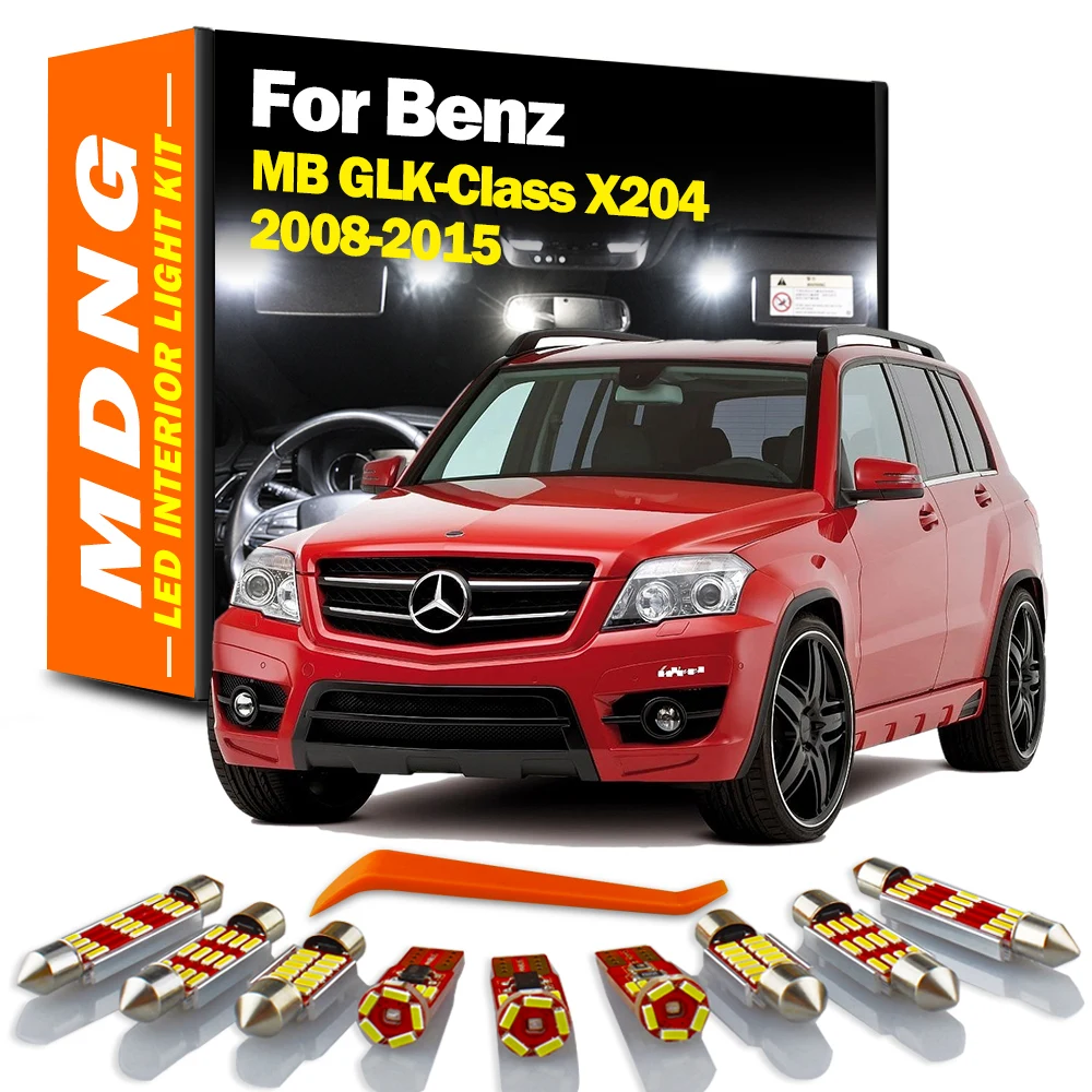 MDNG 18 Pz Canbus LED Interni Mappa Luce Kit Per Mercedes Benz MB Classe GLK X204 GLK220 GLK300 GLK350 2008-2015 Accessori Auto 1