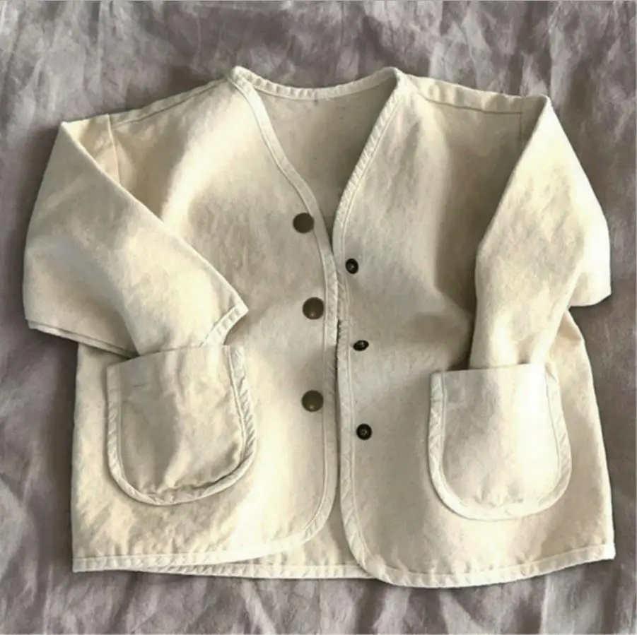 Giacca di jeans per neonati e ragazze cappotto di jeans per bambini primavera e autunno cappotto Casual per bambina giacca per bambini tasca grande 3