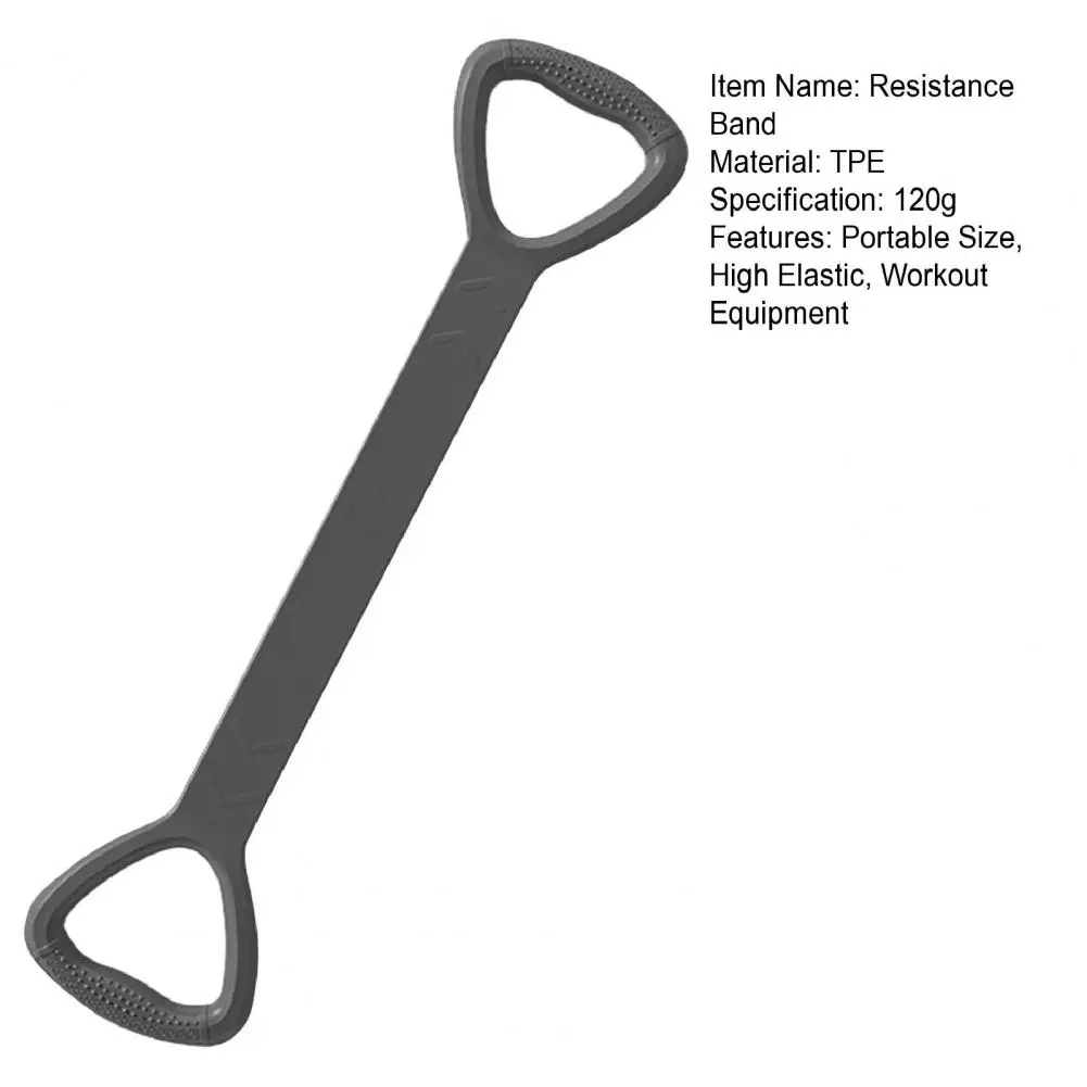 Fascia di resistenza fitness figura 8 da 45 cm con impugnatura antiscivolo braccio spalla elasticità allenamento per la forza cinghia di tensione corda di tensione 5