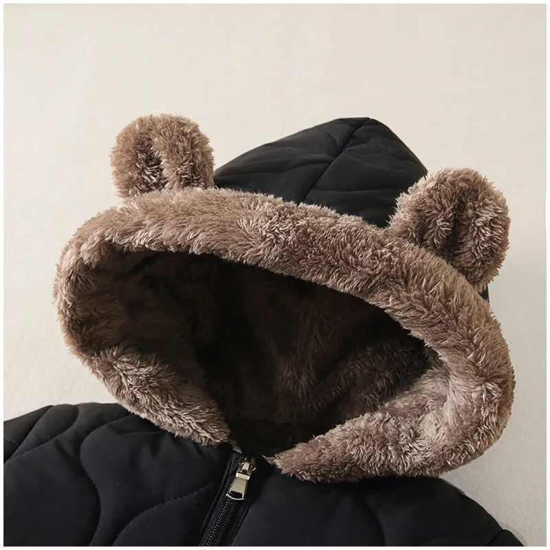 KLFLGD0-3 anni inverno bambino abbigliamento outdoor fodera in pelliccia calda bambina ragazzo tuta cartone animato più velluto tuta per bambini 5