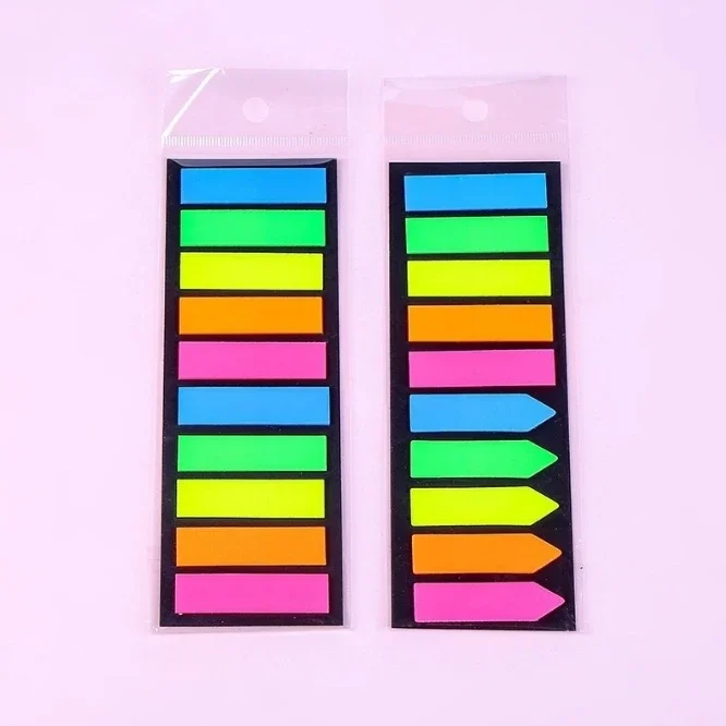 200 fogli pubblicati Blocco note per notebook con note adesive trasparenti Note adesive trasparenti Schede indice Segnalibro Articoli di cancelleria per ufficio 4