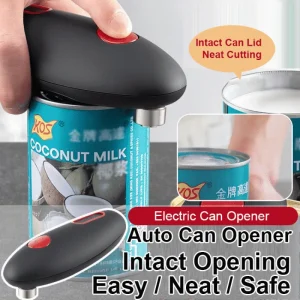 Apriscatole elettrico Mini apribottiglie automatico One Touch gadget da cucina bordi lisci apriscatole 1
