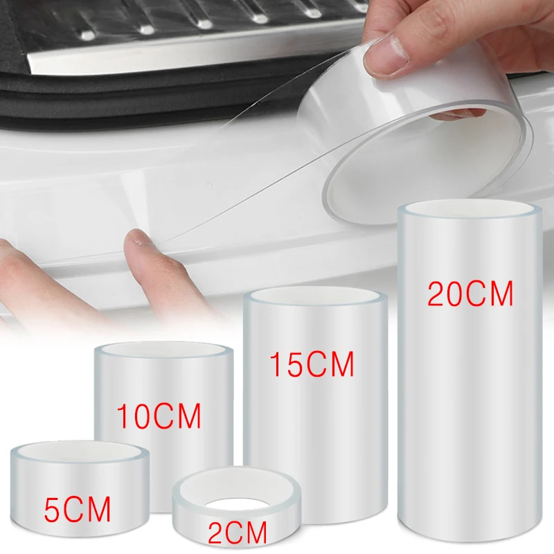 Nano nastro antigraffio per auto Adesivi protettivi trasparenti per portiera auto Pellicola protettiva per davanzale del bagagliaio automatico Pellicola protettiva per bordi della porta 1