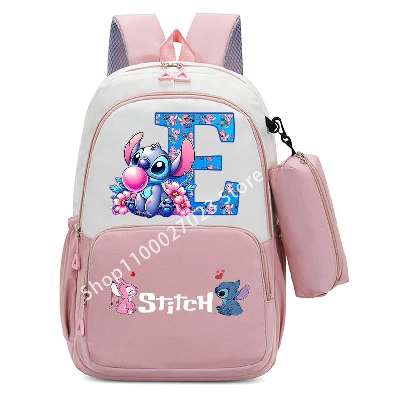 Stitch Disney Boys Girls Child School Bag Large Capacity Water-repellent Backpacks Cute Anime Figure Kids Bookpack Birthday Gift 6