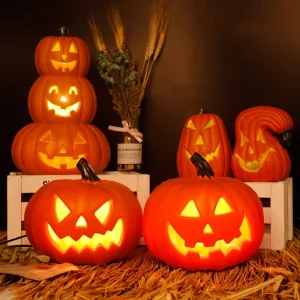 Decorazione di Halloween zucca luci a Led accessori per Festival Outdoor Yard/garden Decor Horror Party Scream Ghostface Halloween 1