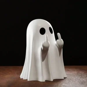 Statue fantasma con dito indice da 6 pezzi, decorazioni fantasma terrificanti, interessanti decorazioni di Halloween, ornamenti da tavolo 1