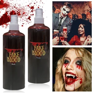 Horror Halloween Sangue finto Prop con testa di spruzzo 30/60/100/20ml Cosplay Cosmetici Plasma artificiale Forniture per feste fai da te Scherzi 1