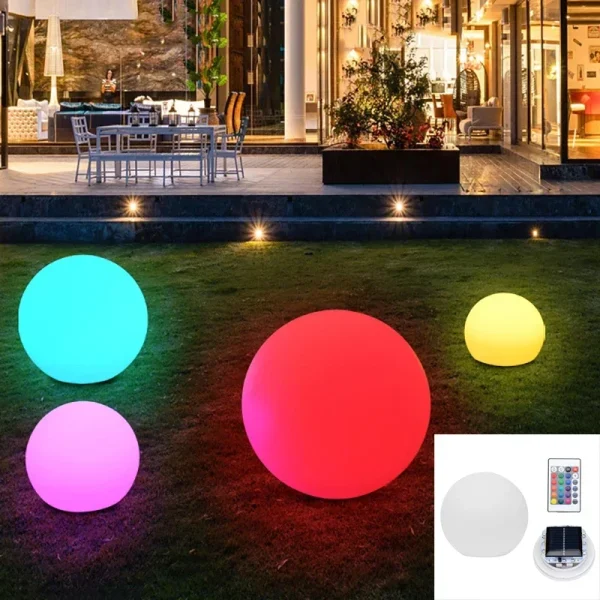Lampada da giardino a LED per esterni, telecomando, lampada da pavimento, strada, prato, piscina, festa di nozze, vacanza, decorazione della casa 1
