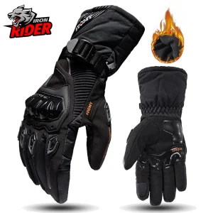 Guanti da moto Guanti impermeabili antivento Moto Uomo Guanti da equitazione per moto Touch screen Guanti da motocross invernali 1