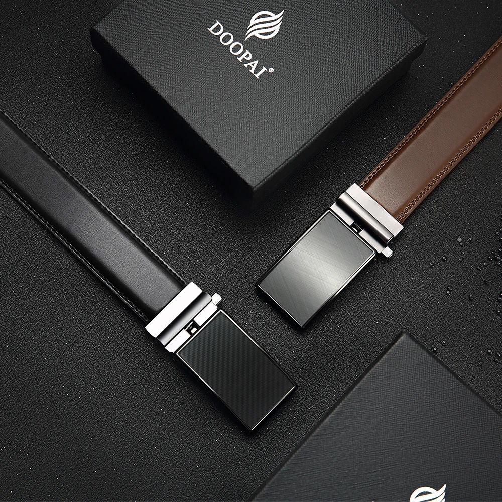 Cintura in pelle da uomo Cinture automatiche in vera pelle Cintura maschile per il tempo libero Moda Cinture a cricchetto per pantaloni da uomo Cintura Рwani boli 4