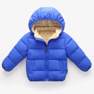 Bambino Bambini Ragazzi Giacche Cappotti spessi invernali Capispalla caldo in cashmere per ragazze Giacca con cappuccio Abbigliamento per bambini 1-6 anni Cappotto per bambini 1