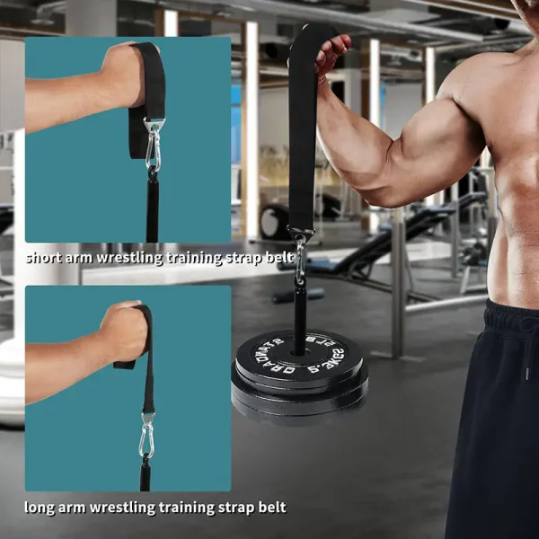 Fitness Braccio Wrestling Training Strap Cintura Maniglia Avambraccio Esercitatore Rinforzo Power Trainer per macchina per cavi e peso libero 5