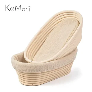 Cestino per la lievitazione del pane in rattan naturale Cestino per il pane in vimini fatto a mano in rattan Fermentazione dell'impasto Cestino per il pane Banneton a lievitazione naturale 1