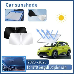 Visiera parasole per auto per BYD Seagull Dolphin Mini 2023 ~ 2025 Parabrezza anteriore Parasole Isolamento termico Raffreddamento estivo Accessori auto 1