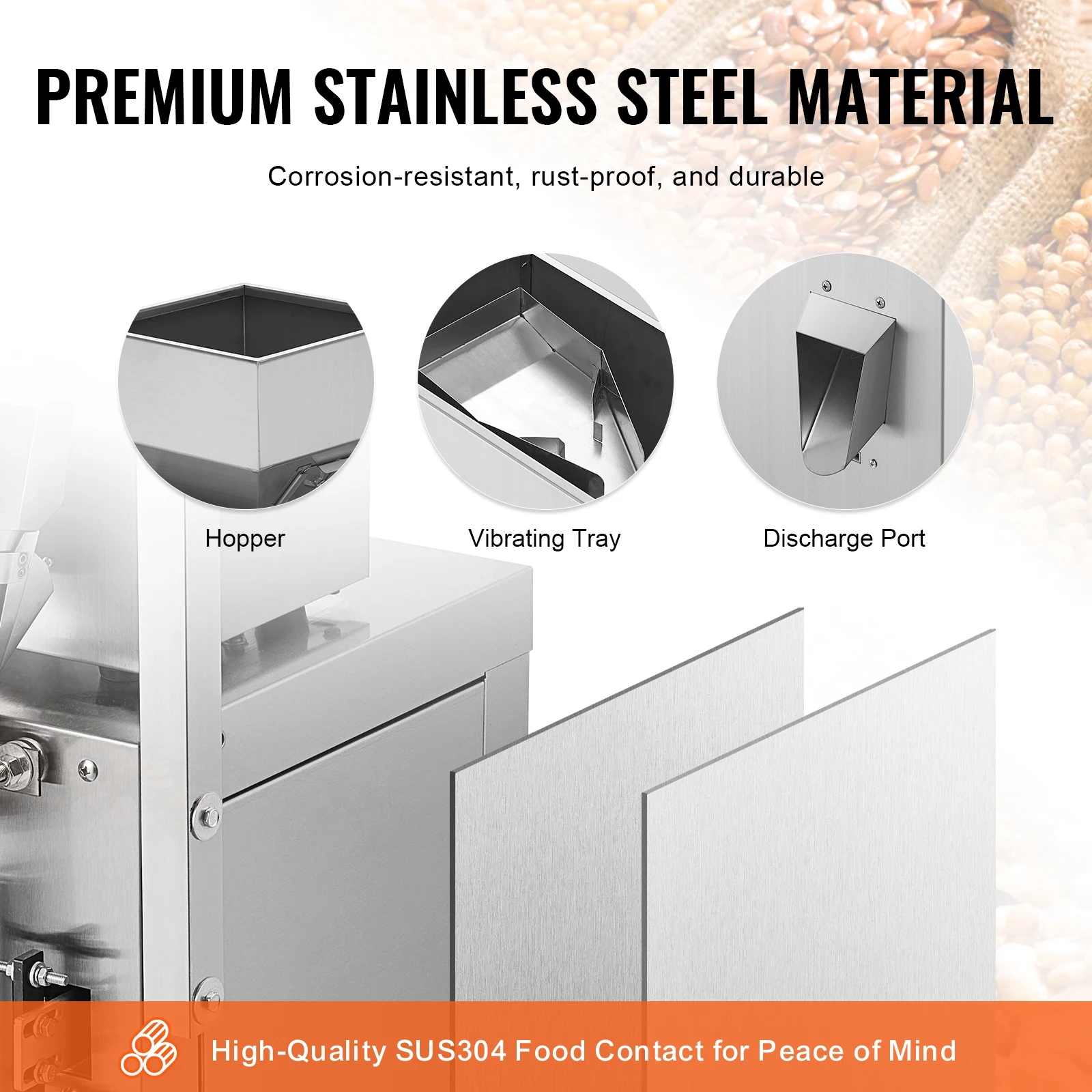 SucceBuy 1-100g Confezionatrice automatica per particelle Bustina in polvere Ponderazione Riempitrice Macchina imballatrice per semi di tè Fagioli Riso 6