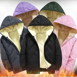 Giacca invernale doppiata per tenere al caldo per ragazzi e ragazze, foderata con cappotto imbottito in velluto di cotone spesso, per bambini, capispalla freddo 1