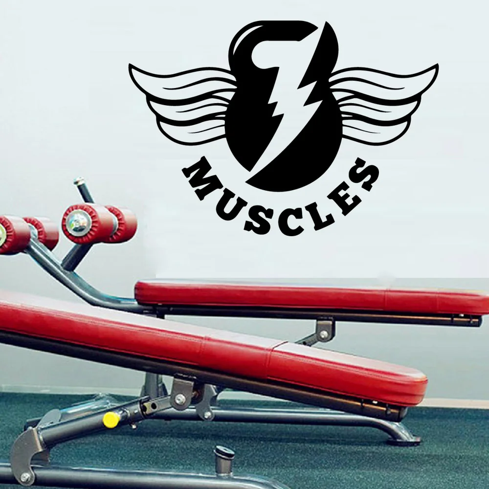 Adesivo da palestra Carta da parati in vinile impermeabile Decorazioni per la casa per la decorazione domestica Soggiorno Camera da letto Wall Art Decal 5