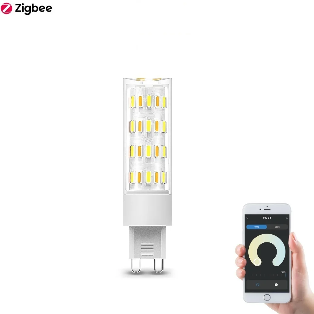 Tuya Zigbee G9 Luce intelligente dimmerabile 2700K-6500K 5W 6W Lampadina LED Lampada G9 intelligente 110V 230V Supporto Alexa Google Controllo vocale 3