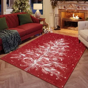 Tappeti per albero di Natale Soggiorno Tappeto per grandi aree Striscia lunga Camera da letto Comodino Runner Tappetini Tappeto corto in peluche per la decorazione della casa 1