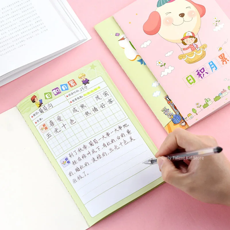 2 libri Notebook per bambini Kawaii Agenda 2025 Notebook Diario Cancelleria Uffici Accessori Planner 2025 Note di lettura Notebook 4