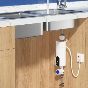 Scaldabagno istantaneo 220V 3000W-5500W Riscaldatori elettrici portatili per bagno Doccia acqua calda e riscaldamento cucina domestica 1
