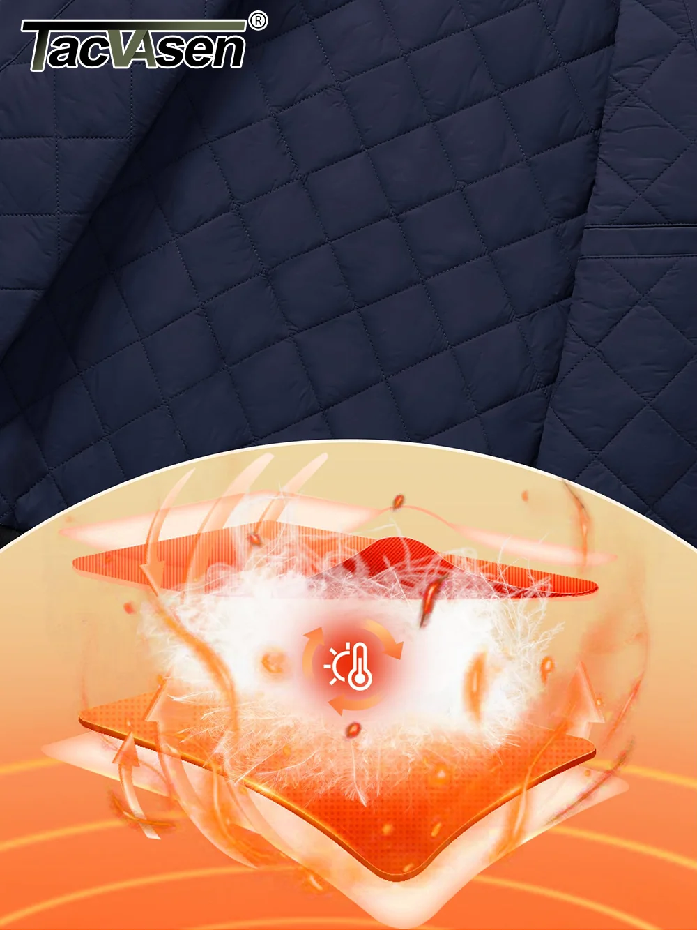 TACVASEN giacche Bomber invernali da uomo imbottitura spessa giacca da pilota calda giacca da trekking impermeabile antivento all'aperto giacca a vento 6