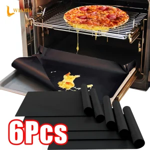 Fodere inferiori per forno Tappetini per barbecue antiaderenti Fodera per tostapane da cucina riutilizzabile Friggitrice ad aria Carta da forno resistente al calore 1