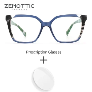 ZENOTTIC (taglia S) 2025 Nuovi arrivi Occhiali da vista quadrati Occhiali ottici Cateye in acetato fatti a mano per le donne 1