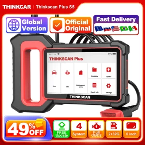 THINKCAR Thinkscan Plus S6 S5 OBD2 Scanner Motore ABS SRS TCM Sistema Diagnosi Lettore di codici Strumento di scansione diagnostica Scanner per auto 1