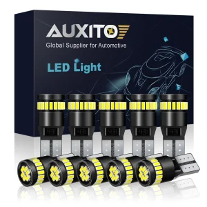AUXITO 10/2 Pz W5W T10 LED Canbus Lampadine 194 168 Led No Error 5w5 Car Interior Cupola Lettura Targa Luce Lampada di Segnalazione 1