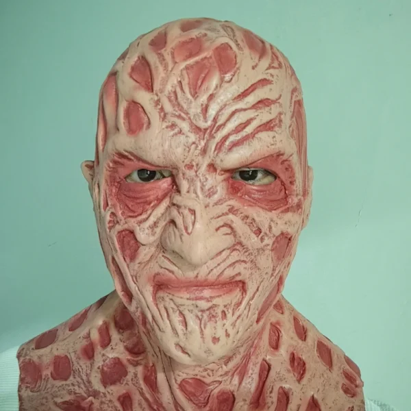 Un Nightmare On Elm Street Freddy Krueger Maschera Halloween Cosplay Party Horror Killer Freddy Costume Puntelli Maschera a testa intera in lattice 1