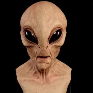 Casco alieno UFO per cosplay di Halloween, copricapo in lattice, costume da festa horror, oggetti di scena, nuovo, 2025 1