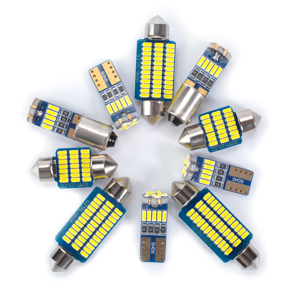 Kit luce cupola interna a LED per auto per BMW Serie 1 3 5 7 E87 E81 E82 E88 F20 E46 E90 E91 E92 E93 E39 E60 E61 F10 F11 E38 E65 E66 2