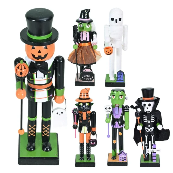 Schiaccianoci scheletro di Halloween Schiaccianoci scheletro zucca Figurina di Halloween Riempitivi per sacchetti Goody per decorazioni natalizie per la visualizzazione domestica 1